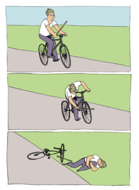 bicycle fall